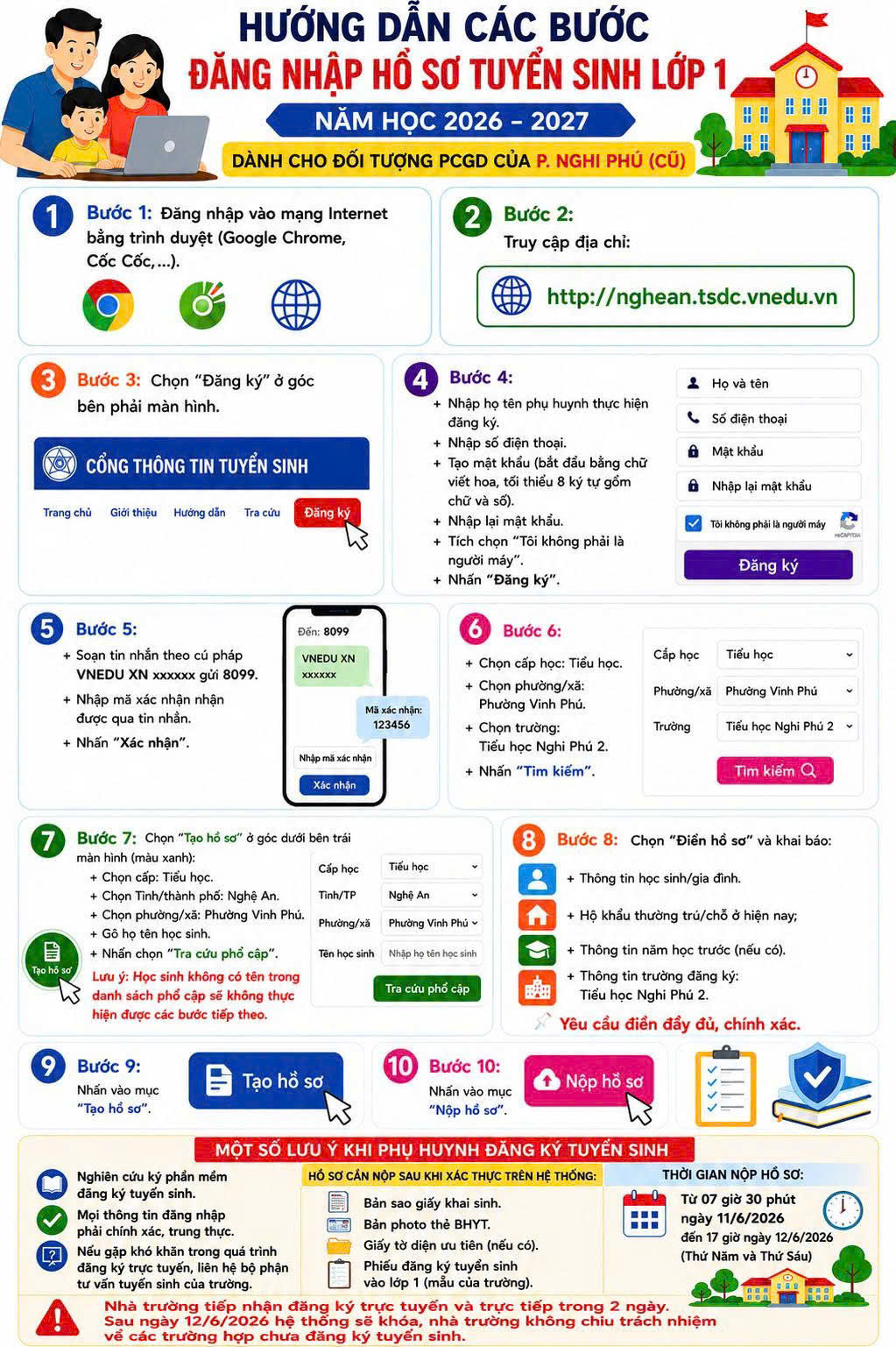📢🎒 THÔNG BÁO TUYỂN SINH LỚP 1 – NĂM HỌC 2026 – 2027🎒